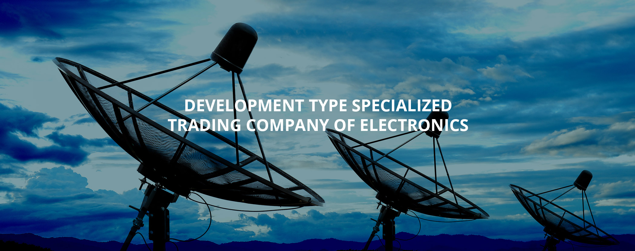 Development type specialized
trading company of electronics